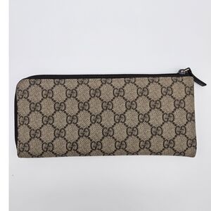 Authentic Gucci GG Zip Around Continental Wallet #4313M A32